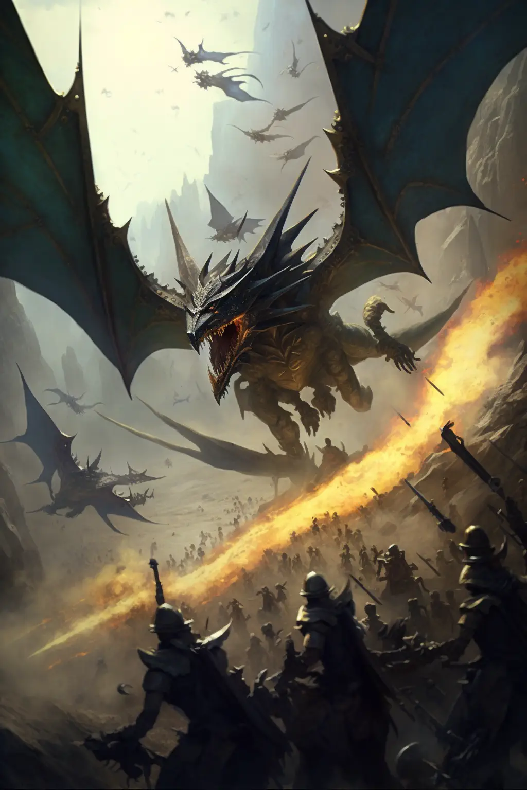 Draken_large_scale_fantasy_war_with_dragons_view_from_the_sky_v_8a653555-52b0-46da-88a4-6cf49974c30d