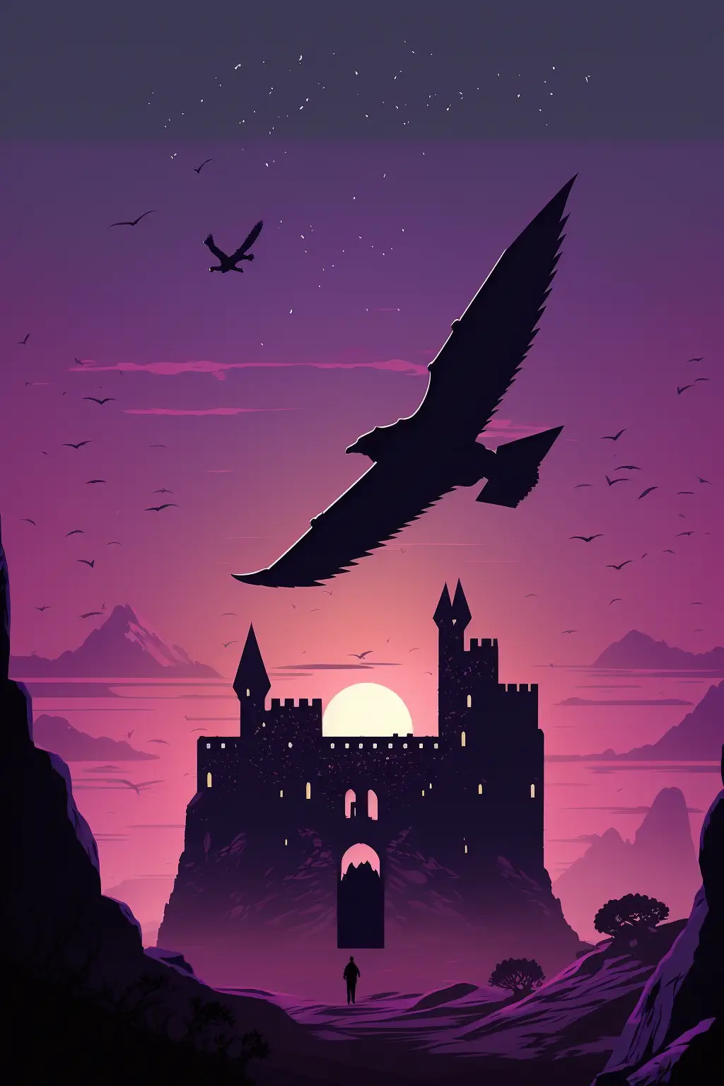 Drakosha_medieval_castle_in_the_background_purple_and_dark_fant_324841c9-4177-47d2-9c86-0e028f044850