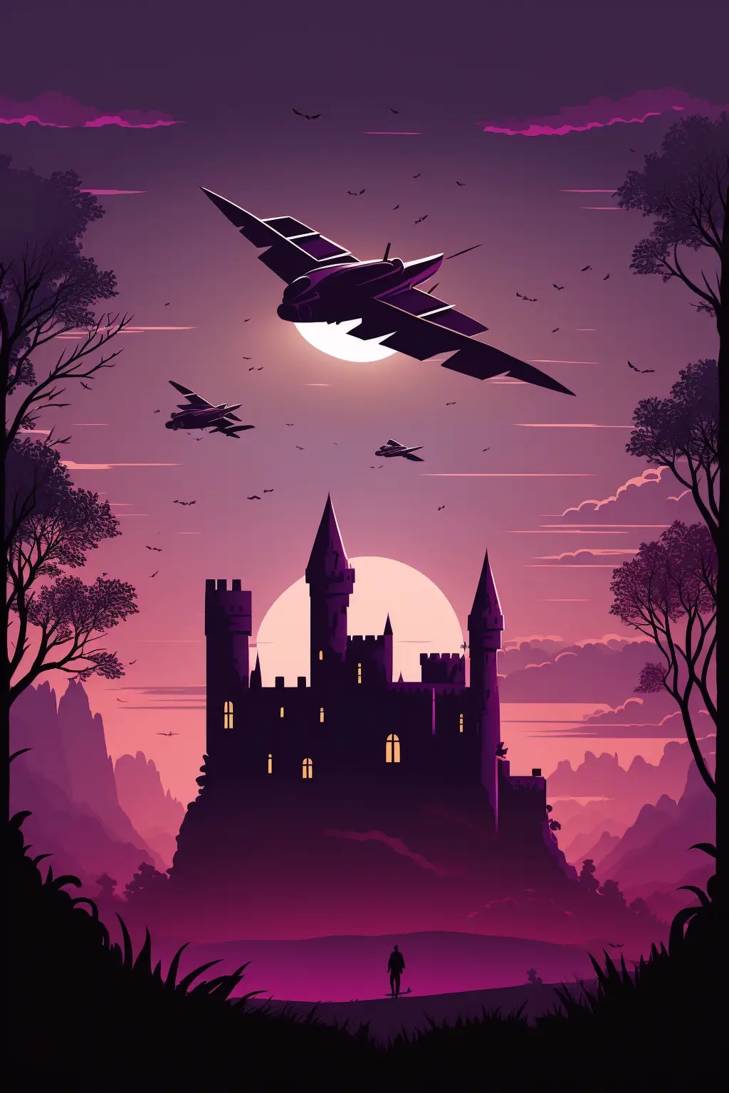 Drakosha_mediale_castle_in_the_background_purple_and_dark_fant_6677d4ce-fc02-4966-ac8f-6c4b33145e37