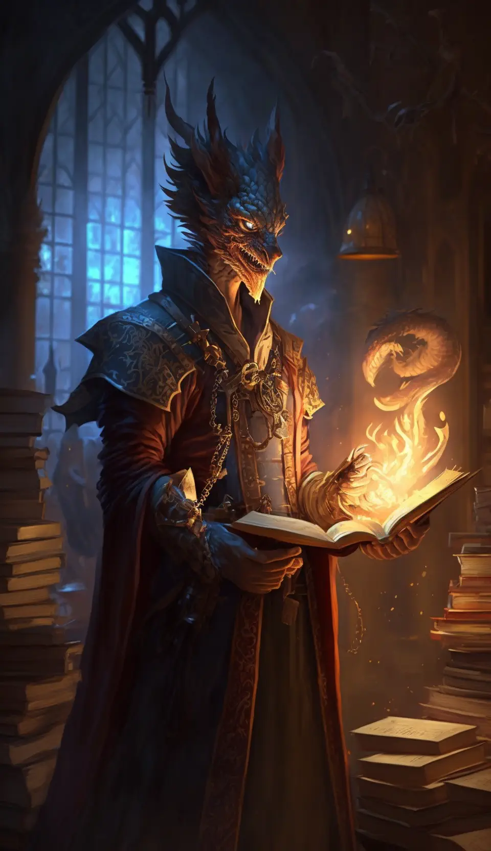 Drapet_dragon_librarian_in_medieval_library_mystical_lighting_t_6b08b065-cd77-43a6-a93e-f65030c2074a