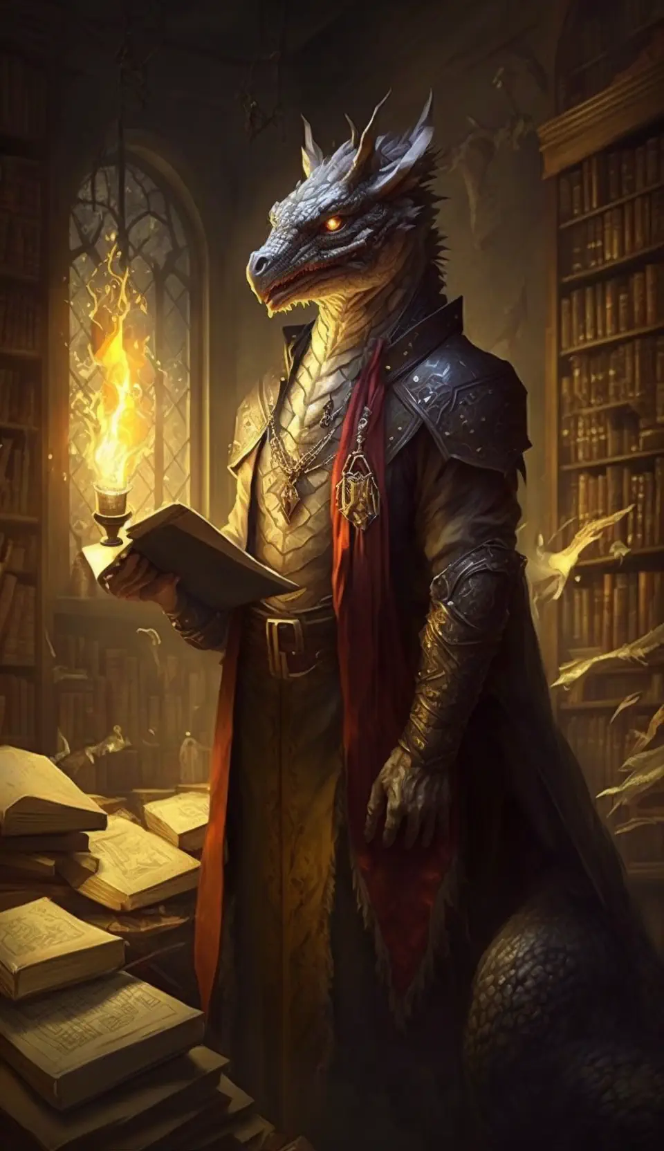 Drapet_dragon_librarian_in_medieval_library_mystical_lighting_t_c62218a2-4280-4371-92bf-0f80f42d3009