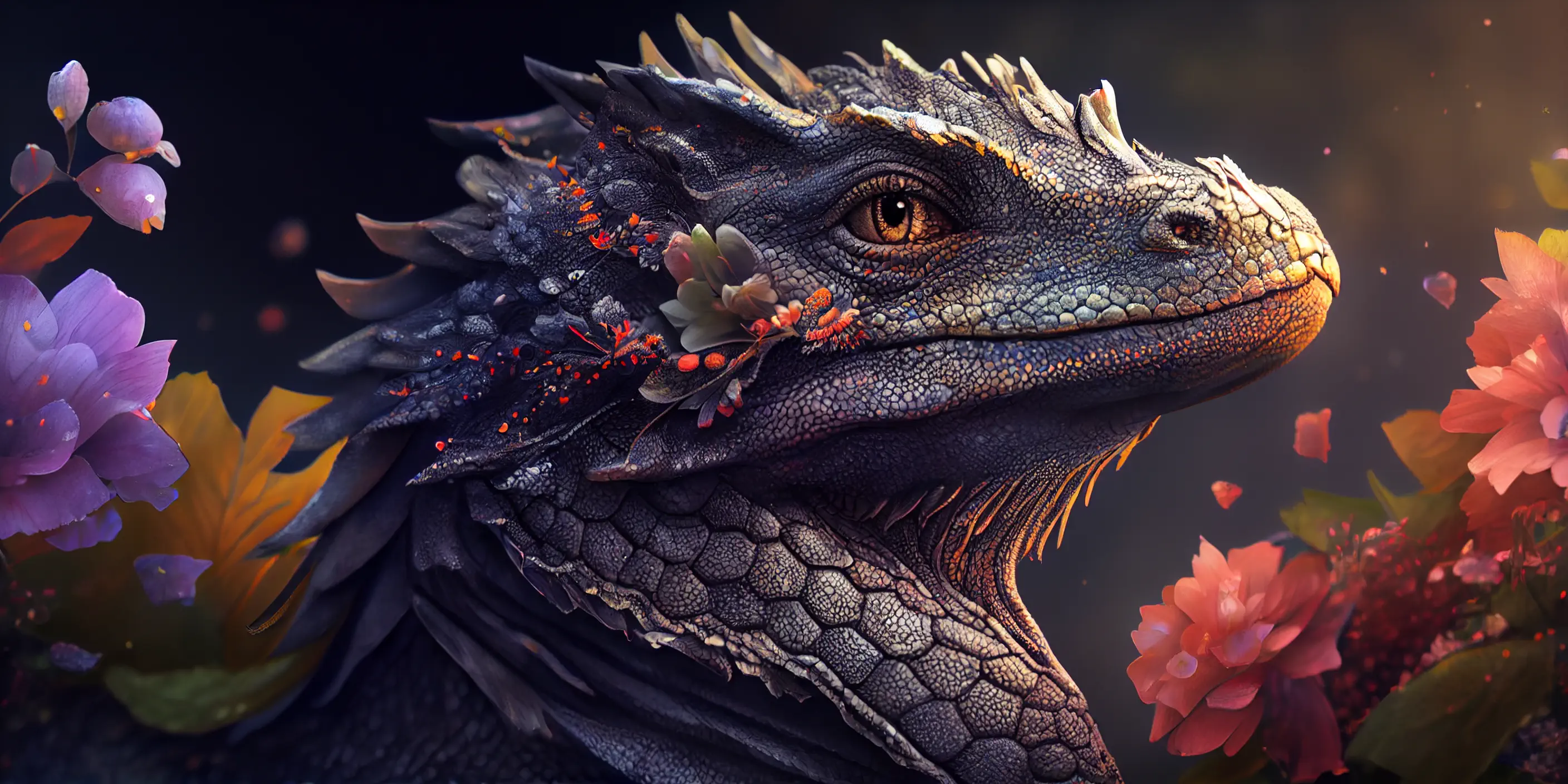 MaggyMage_portrait_of_a_young_beautiful_dragon_with_flowers_bok_a2b4affb-7abe-41f9-89e8-596b66a244c9